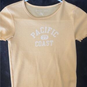 Forever 21 Yellow Crop Top